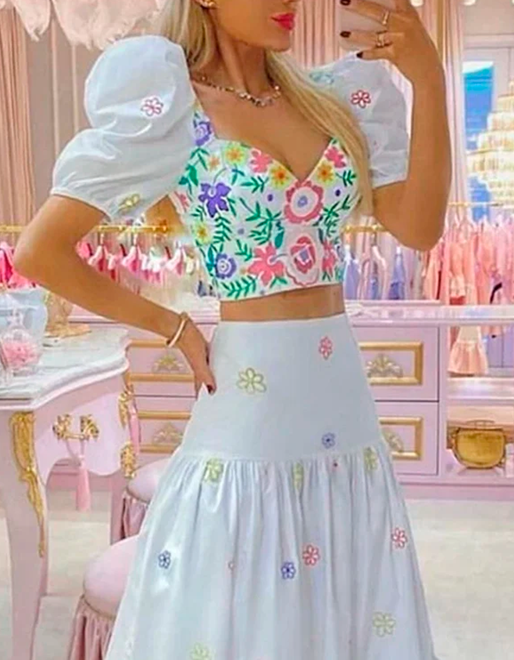 Conjunto Floral Evelyn