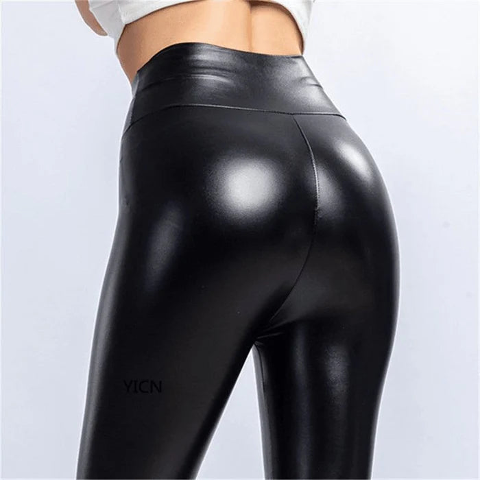 Calça de Couro Aveludada - Seduce™