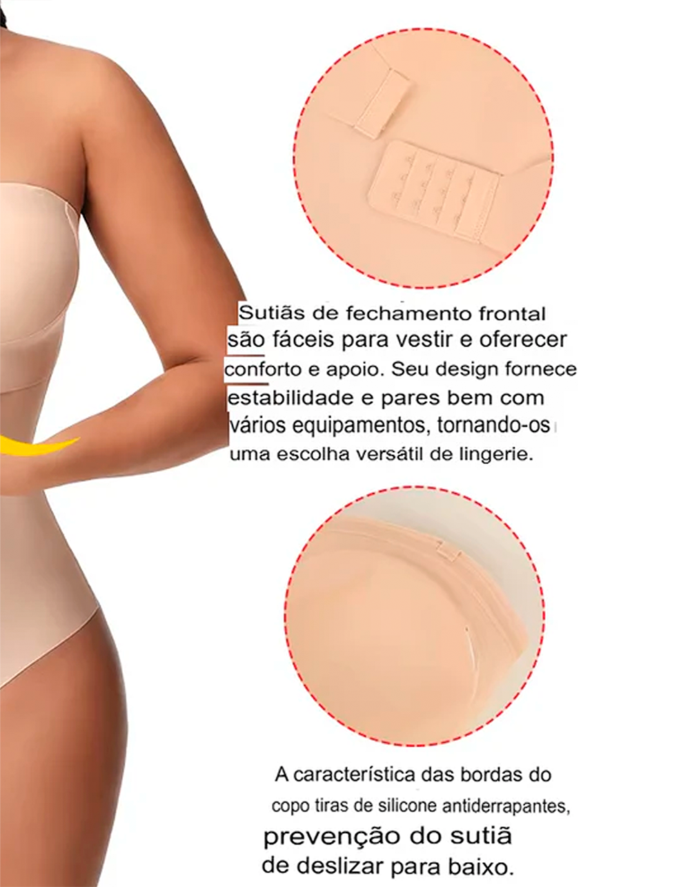Body Modelador de Barriga e Levanta Bumbum Eva