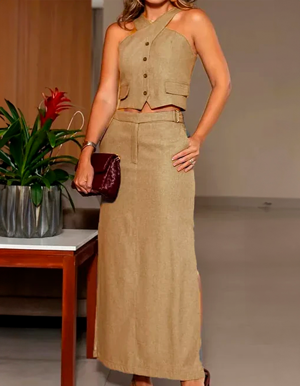 Conjunto Alfaiataria Feminino Léia