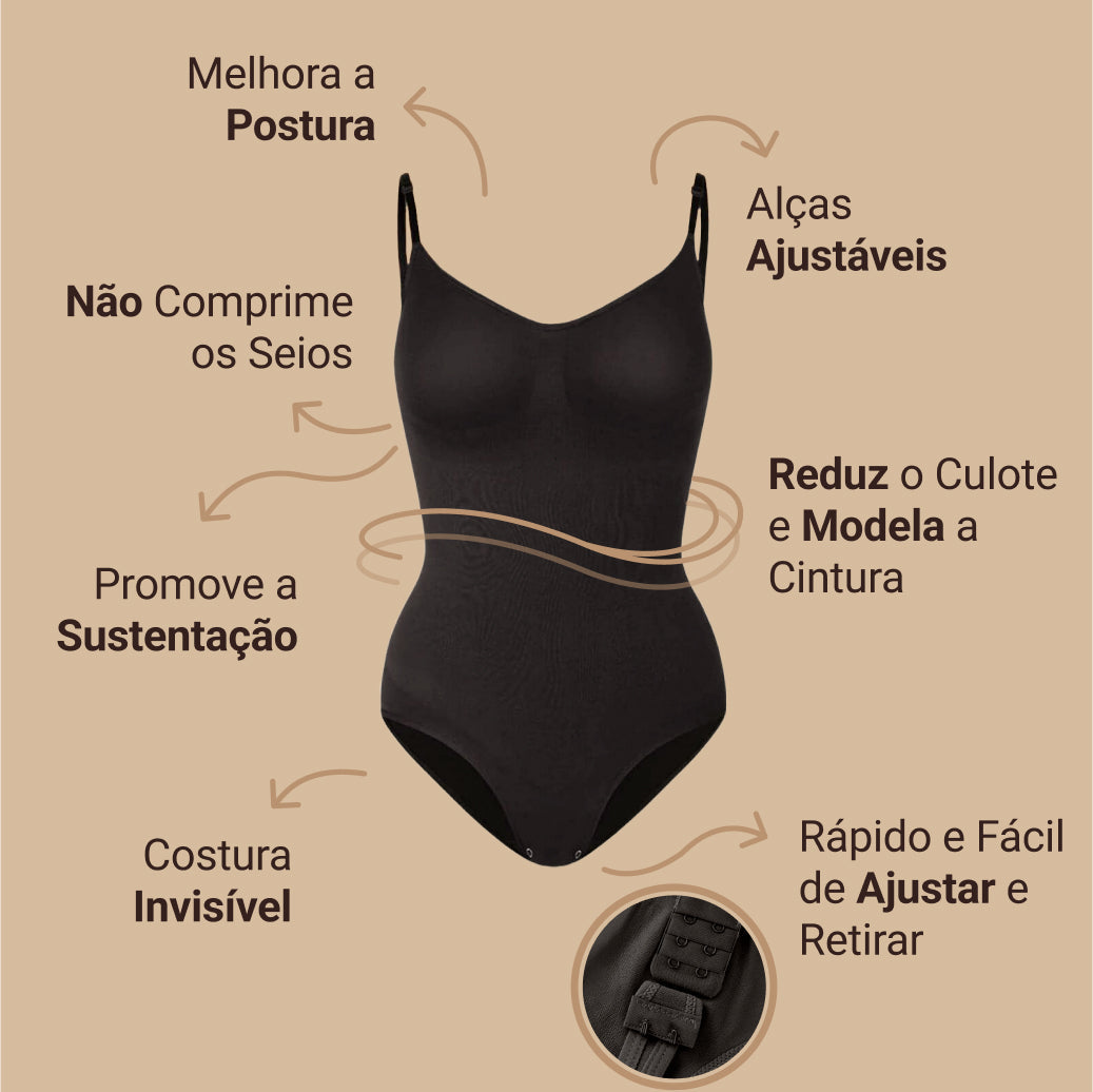 Body Modelador ShapeSlin™ - Compre 1 Leve 2!