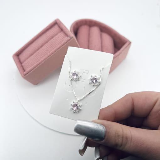 CONJUNTO REDONDO E ZIRCONIAS EM VOLTA