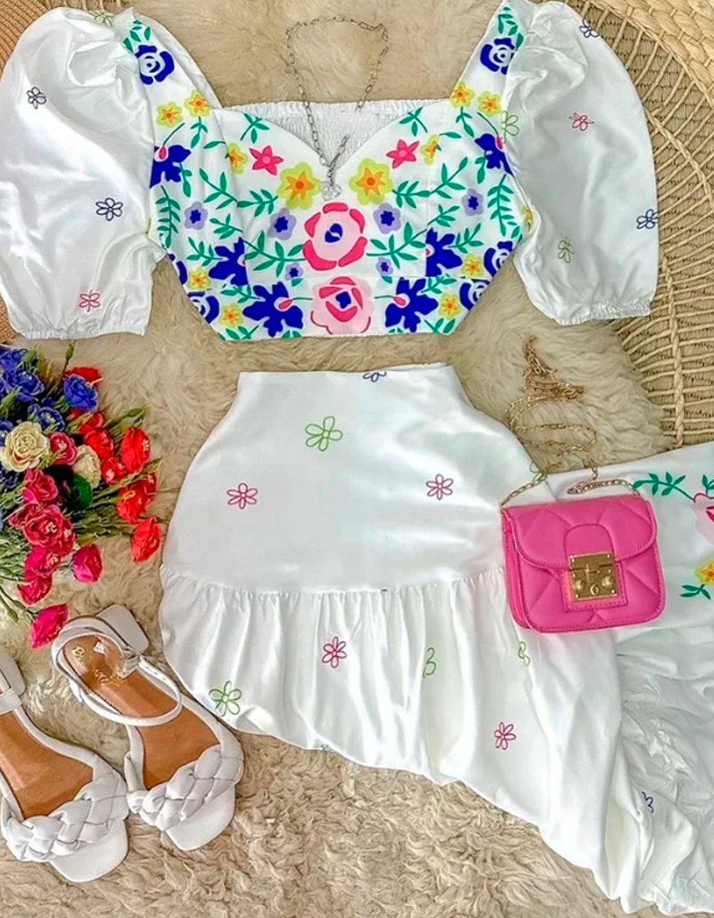Conjunto Floral Evelyn