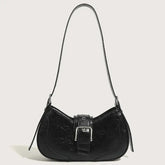 Bolsa Feminina Baguete Fivela