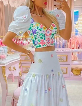 Conjunto Floral Evelyn