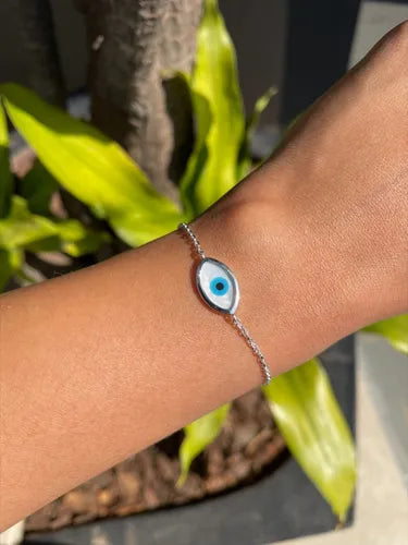 PULSEIRA OLHO GREGO MADRE NAVETE ELO PORTUGUÊS