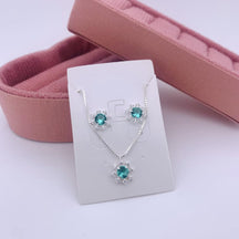 CONJUNTO REDONDO E ZIRCONIAS EM VOLTA