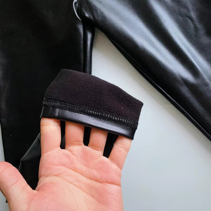 Calça de Couro Aveludada - Seduce™