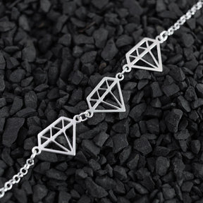 PULSEIRA 3 DIAMANTES VAZADOS