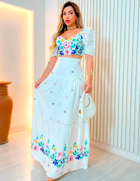 Conjunto Floral Evelyn
